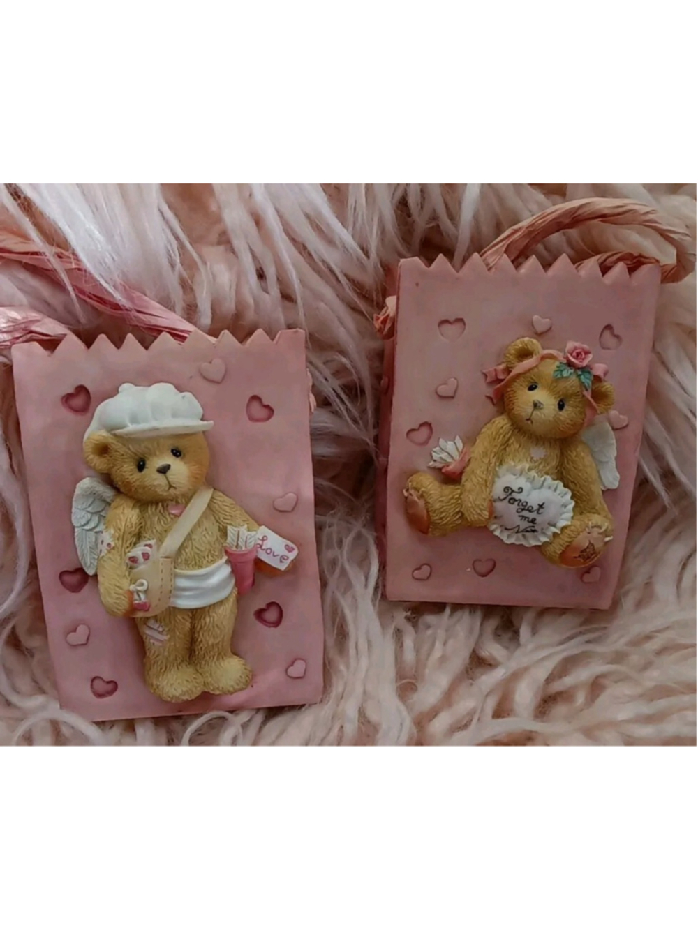Cherished Teddies Valentine’s Treat Bag “For My Sweetie" set of 2 Girl & Boy